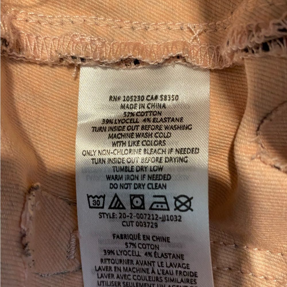 Free People | Joie Park skinny cargo jeans black & pink animal print NWT size 27 - Picture 9 of 11